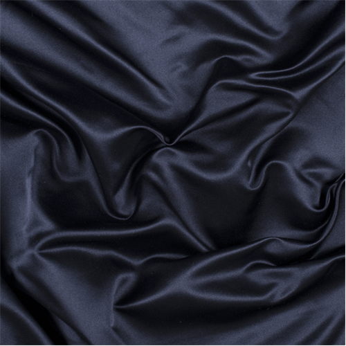 2 YD PC-Runway Silks Navy Blue Silk Duchess Satin Fabric - Reorderable