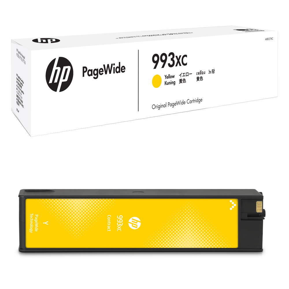 HP M0K27XC 993XC High Yield Yellow Contract PageWide Cartridge