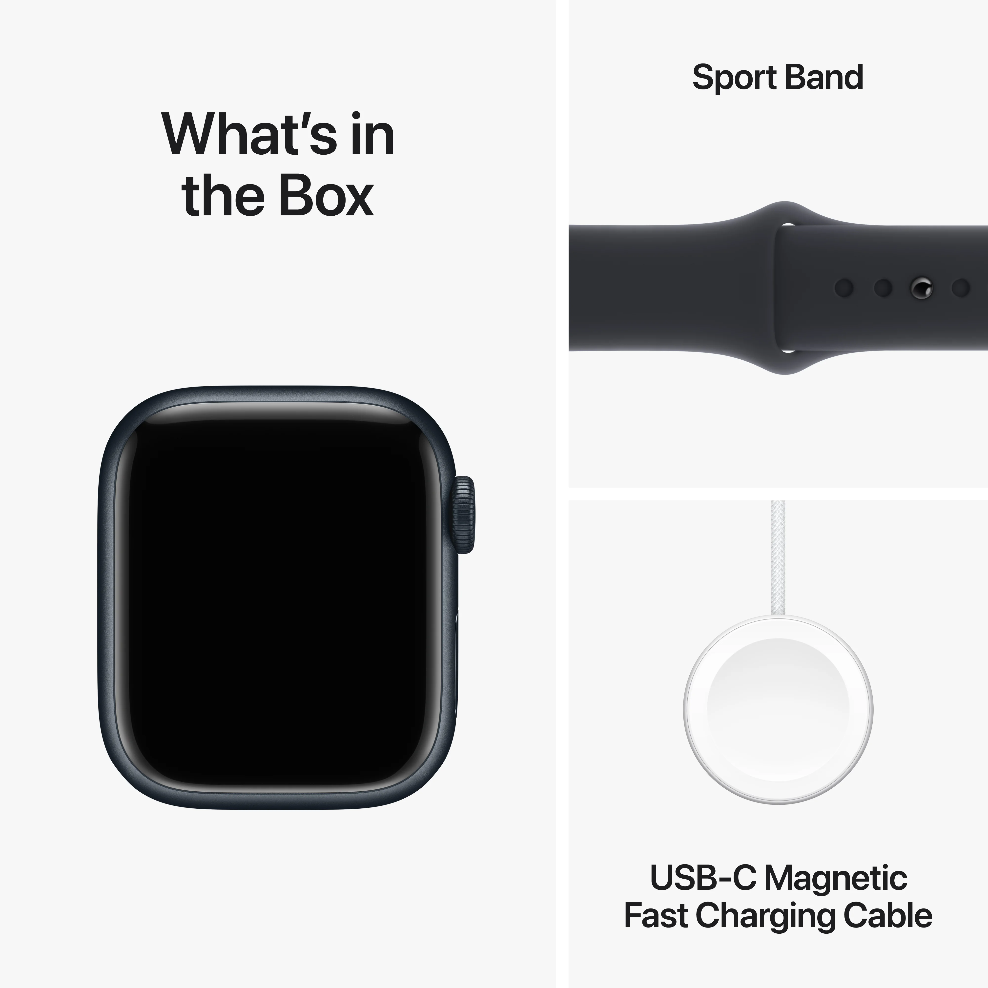 Apple Watch Series 9 GPS 41mm Midnight Aluminium Case with Midnight