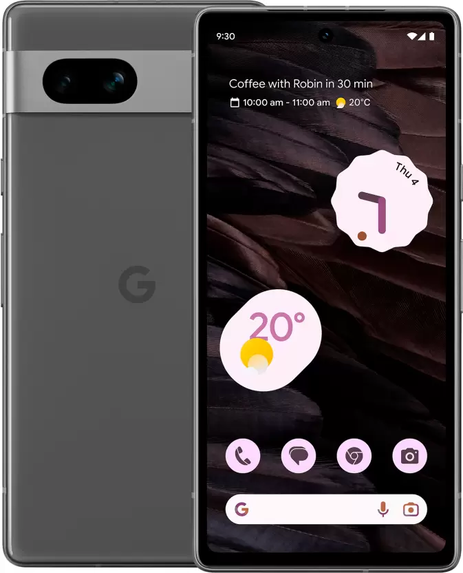 Google Pixel 7a 8 GB, 128 GB, 5G Mobile - Charcoal