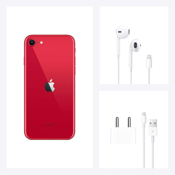 Apple iPhone SE (MXVV2HN/A) with 5G technology, Nano and eSIM, Red