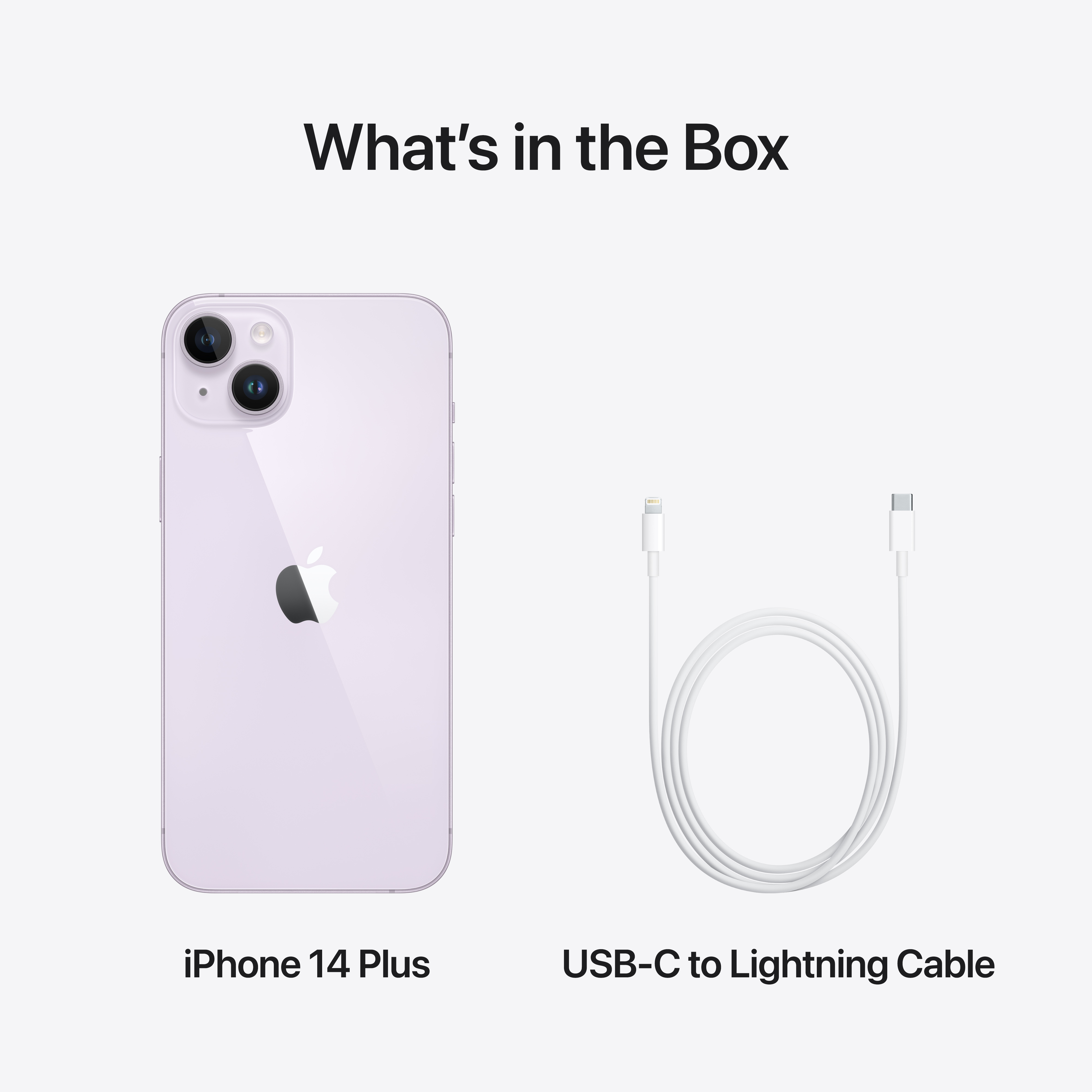 Apple iPhone 14 plus (MQ563HN/A) Purple with 256GB, iOS 16, A15