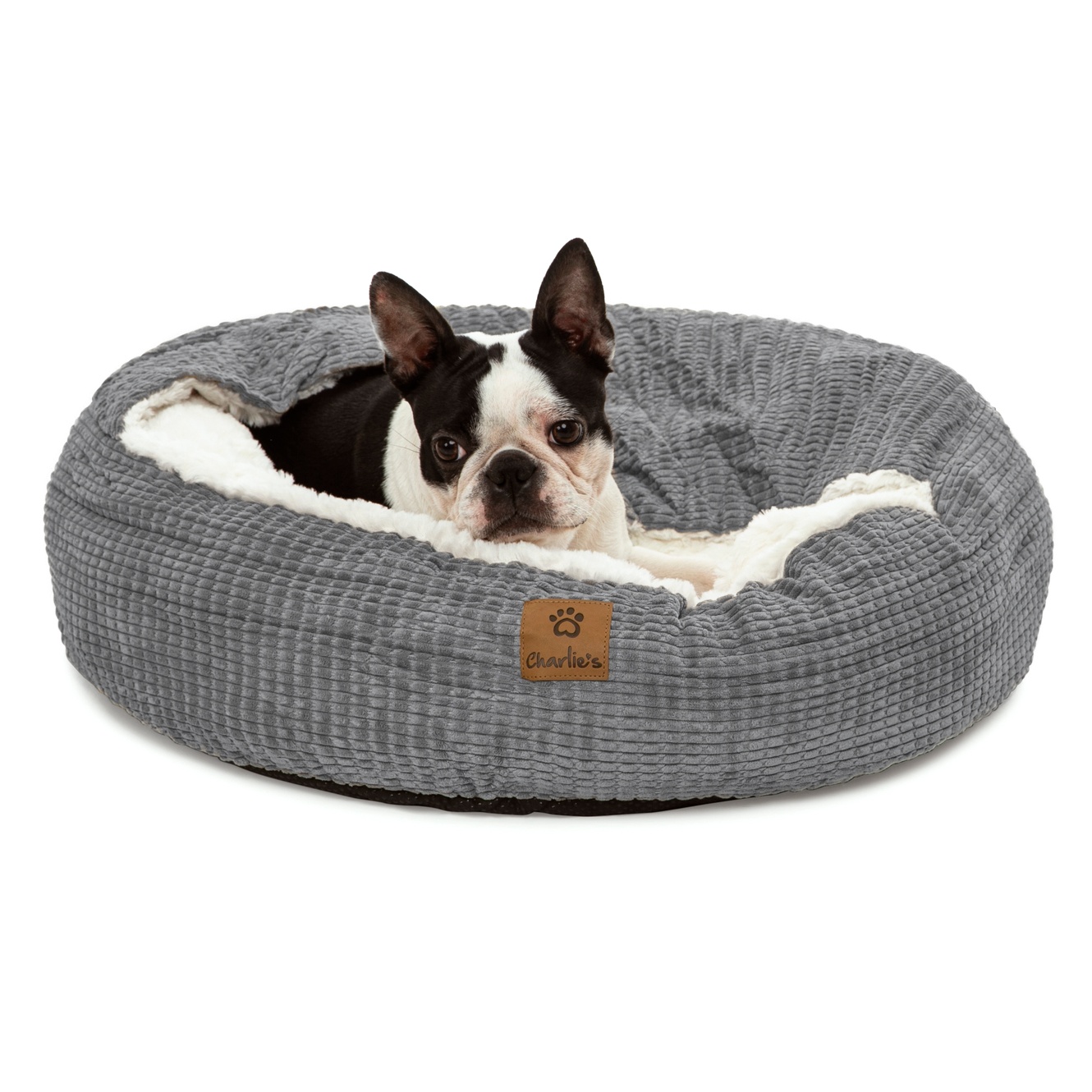 Charlie's Snookie Corncob/Corduroy Hooded Dog Bed Pet Warmer Bed Bolster Nest - Picture 83 of 99