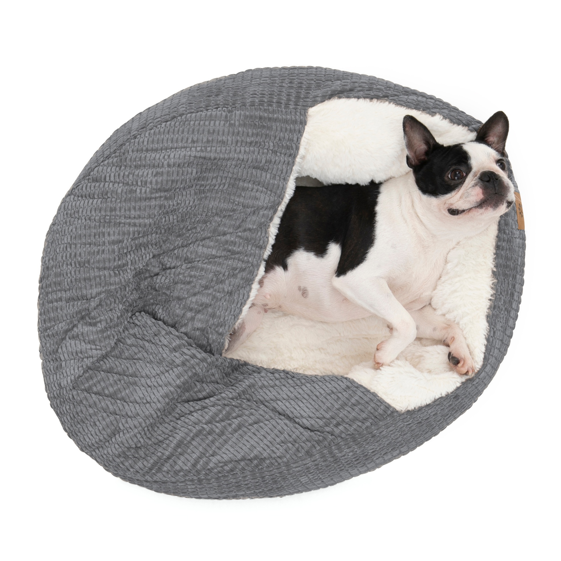 Charlie's Snookie Corncob/Corduroy Hooded Dog Bed Pet Warmer Bed Bolster Nest - Picture 84 of 99