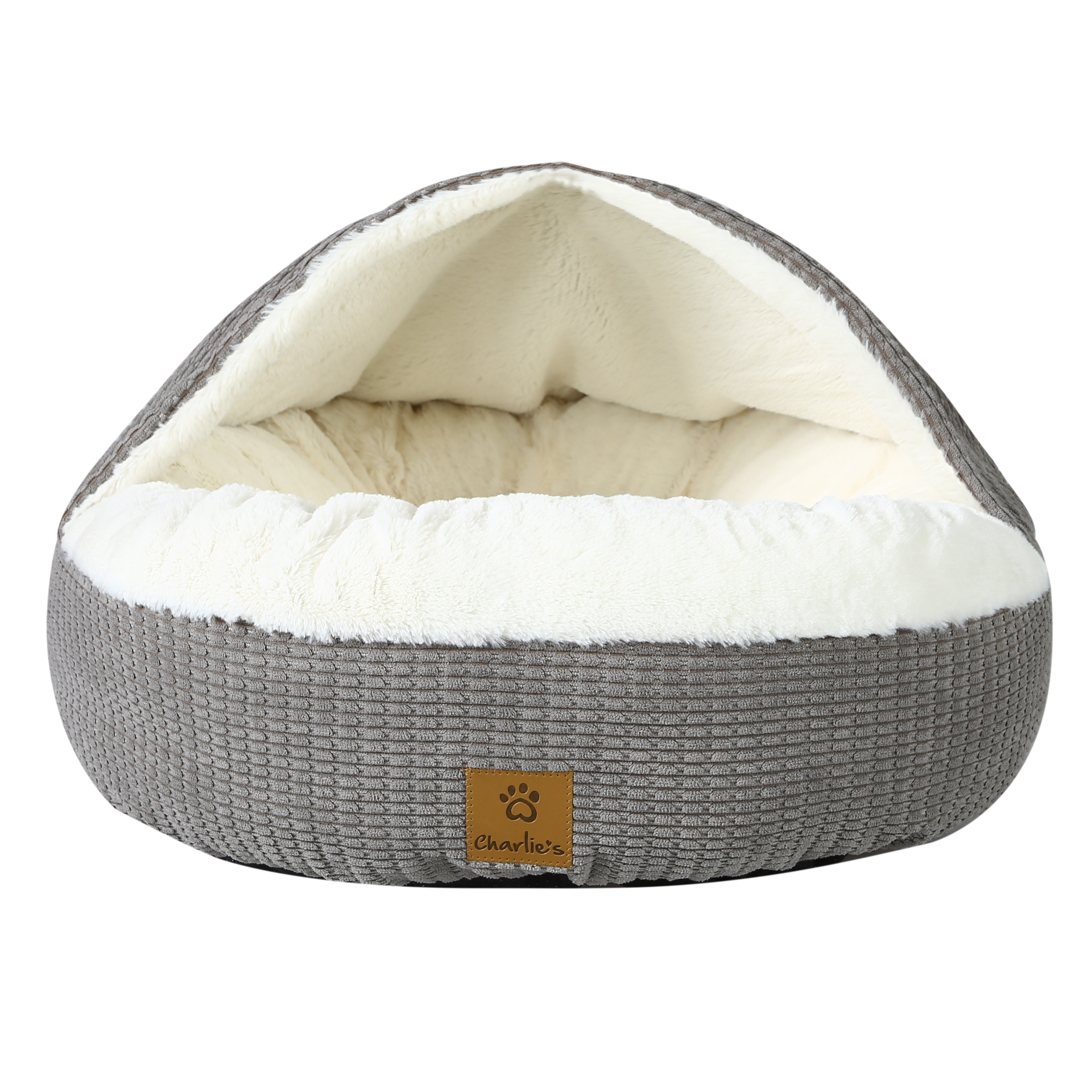 Charlie's Snookie Corncob/Corduroy Hooded Dog Bed Pet Warmer Bed Bolster Nest - Picture 86 of 99