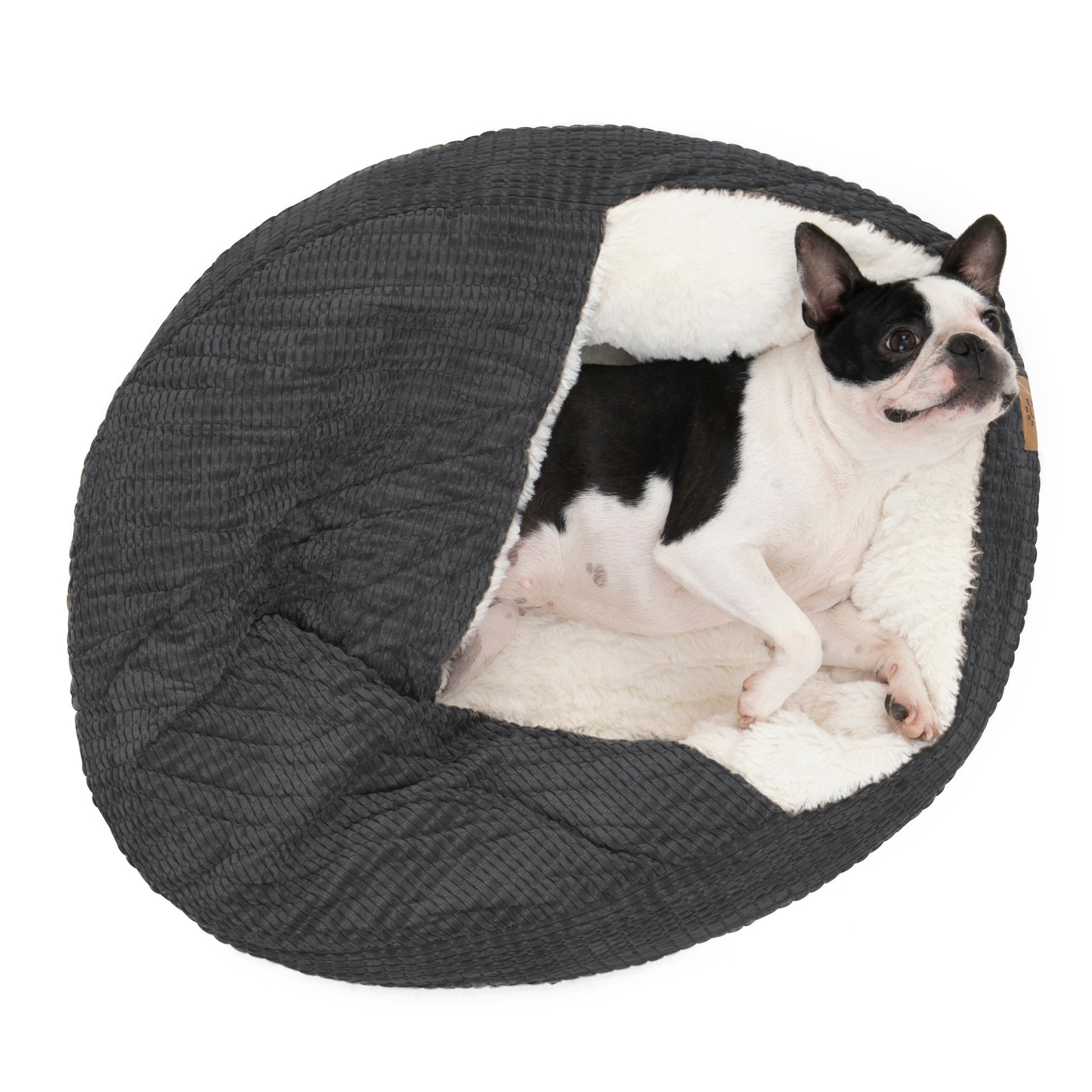 Charlie's Snookie Corncob/Corduroy Hooded Dog Bed Pet Warmer Bed Bolster Nest - Picture 10 of 99