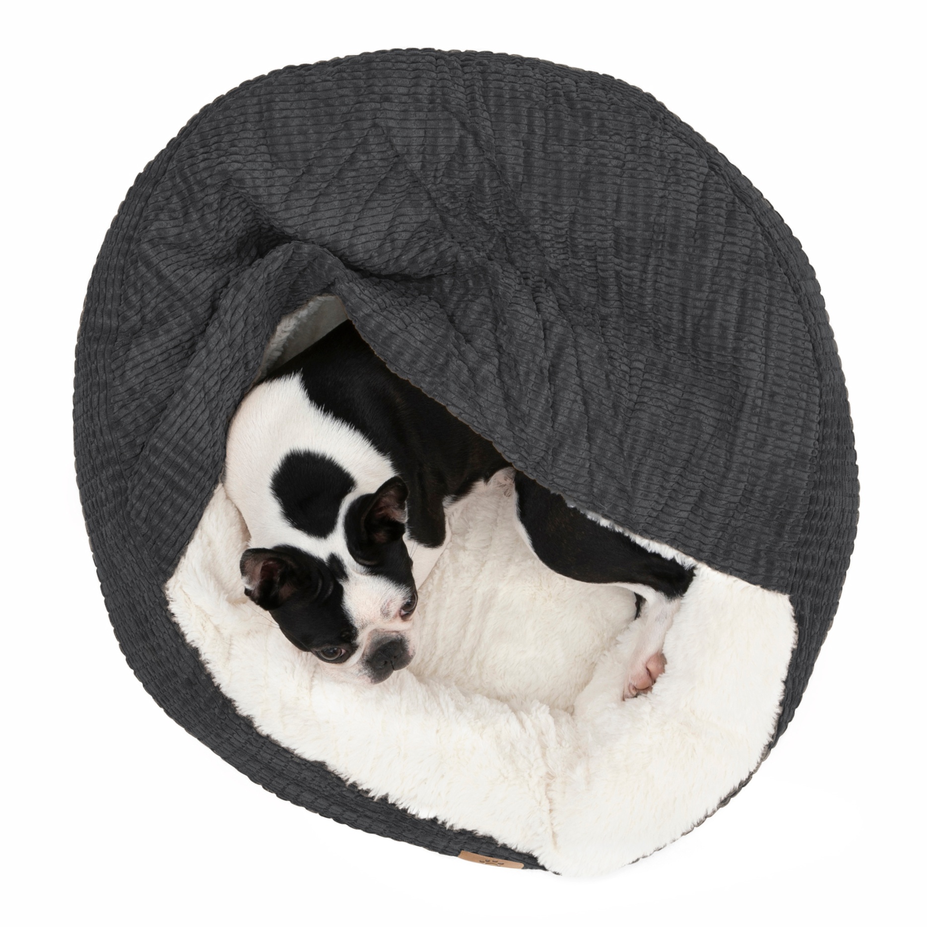 Charlie's Snookie Corncob/Corduroy Hooded Dog Bed Pet Warmer Bed Bolster Nest - Picture 11 of 99
