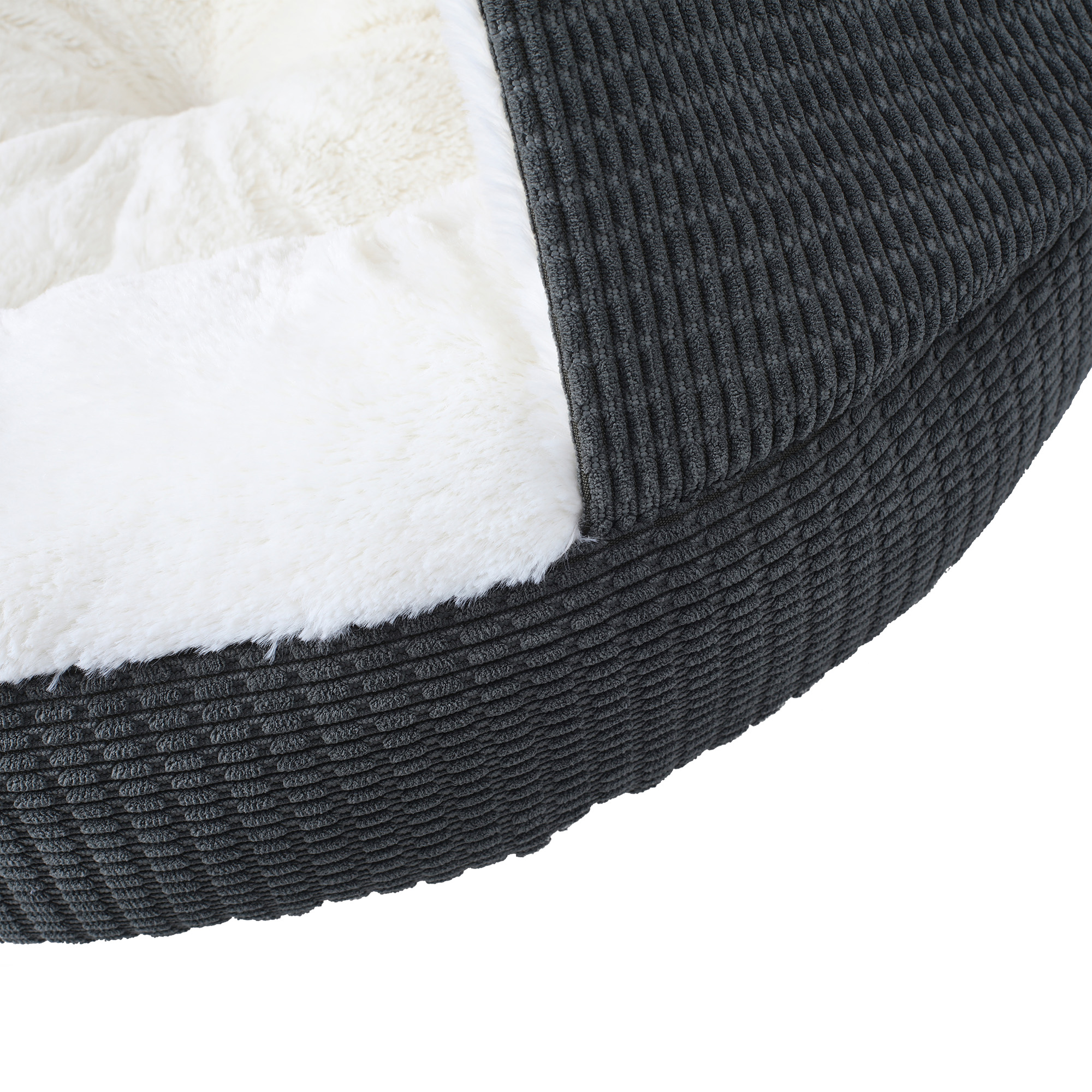Charlie's Snookie Corncob/Corduroy Hooded Dog Bed Pet Warmer Bed Bolster Nest - Picture 14 of 99