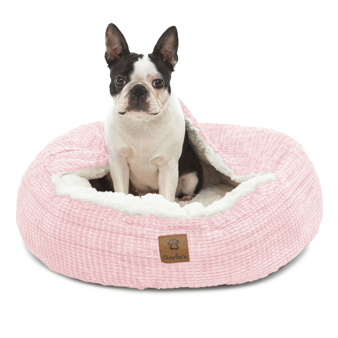 Charlie's Snookie Corncob/Corduroy Hooded Dog Bed Pet Warmer Bed Bolster Nest - Picture 72 of 99