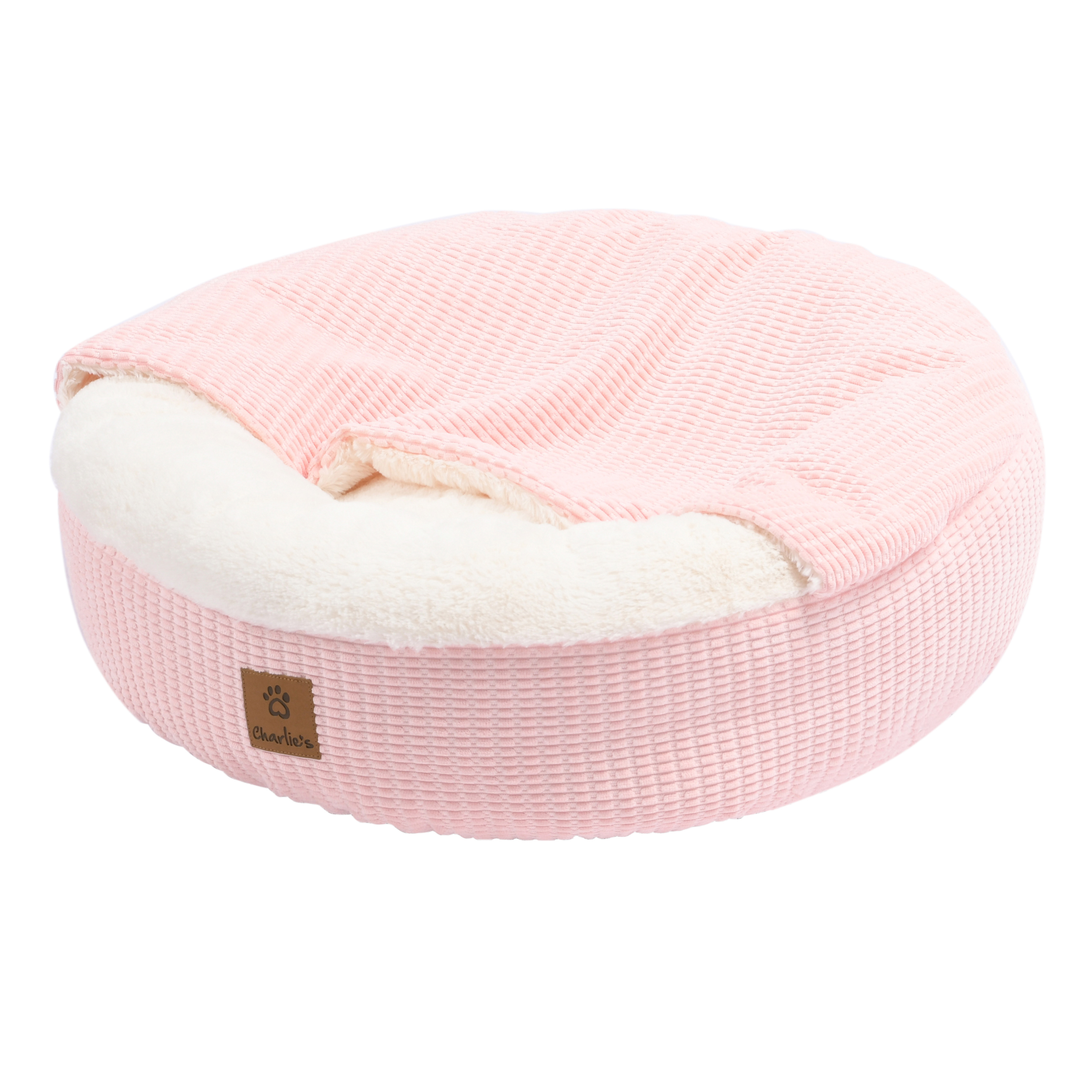 Charlie's Snookie Corncob/Corduroy Hooded Dog Bed Pet Warmer Bed Bolster Nest - Picture 77 of 99