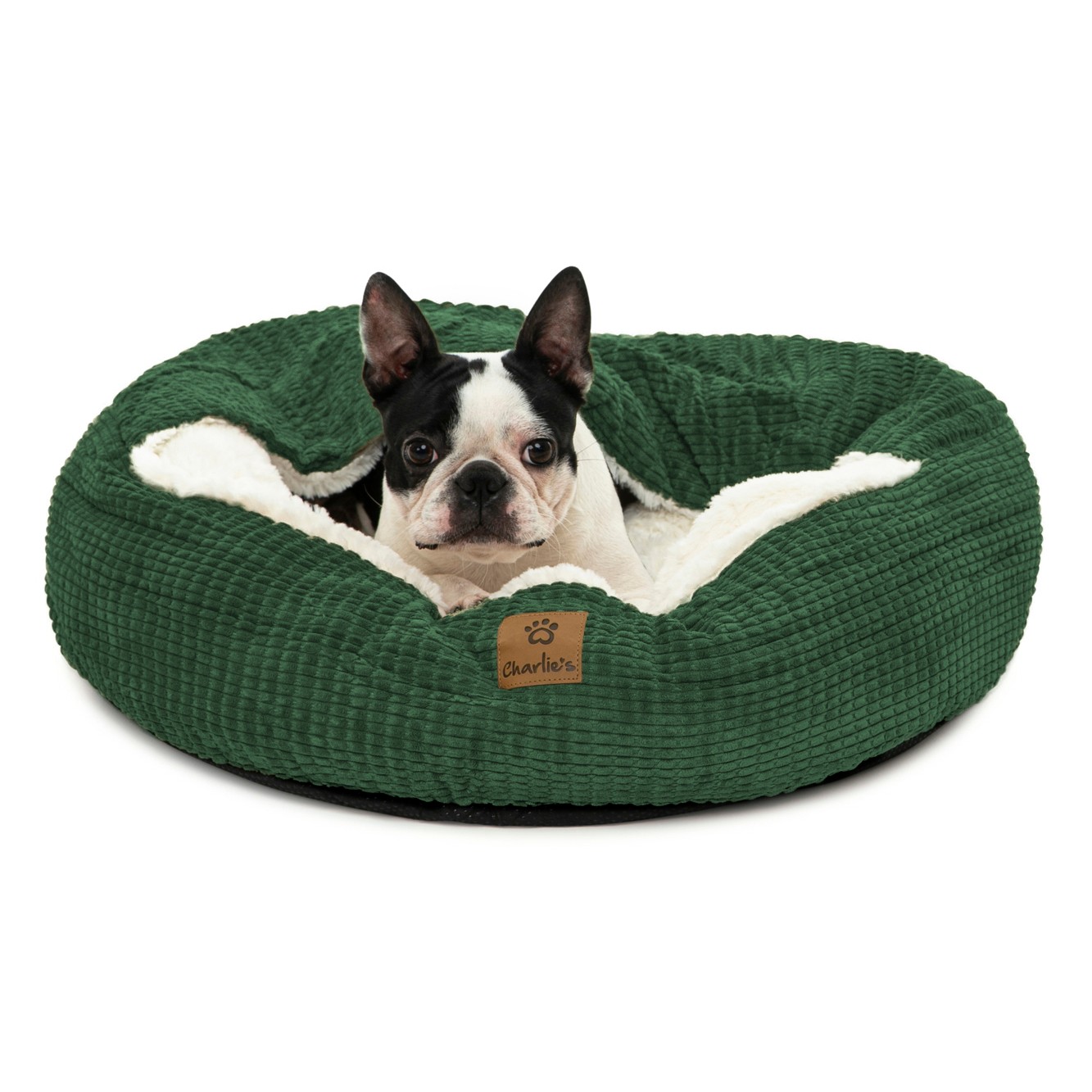 Charlie's Snookie Corncob/Corduroy Hooded Dog Bed Pet Warmer Bed Bolster Nest - Picture 36 of 99
