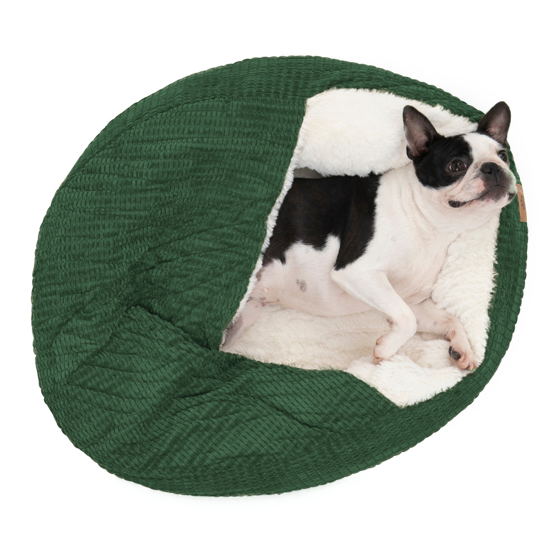 Charlie's Snookie Corncob/Corduroy Hooded Dog Bed Pet Warmer Bed Bolster Nest - Picture 37 of 99