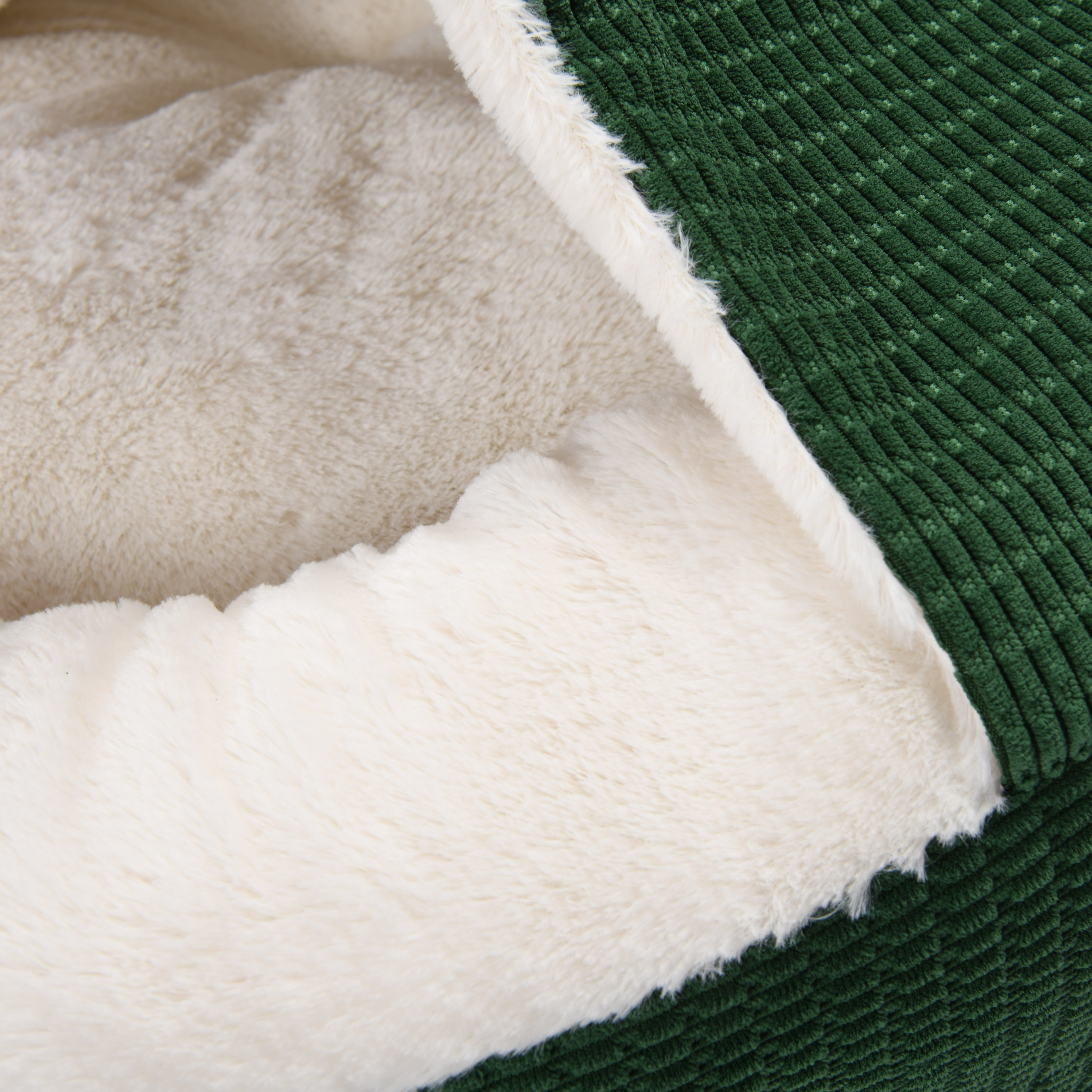 Charlie's Snookie Corncob/Corduroy Hooded Dog Bed Pet Warmer Bed Bolster Nest - Picture 44 of 99