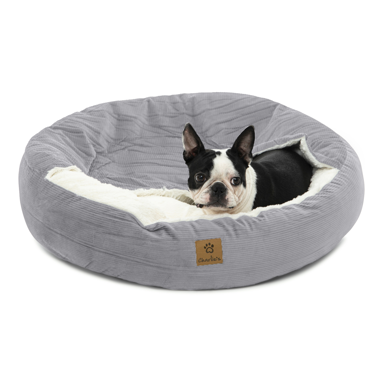 Charlie's Snookie Corncob/Corduroy Hooded Dog Bed Pet Warmer Bed Bolster Nest - Picture 45 of 99