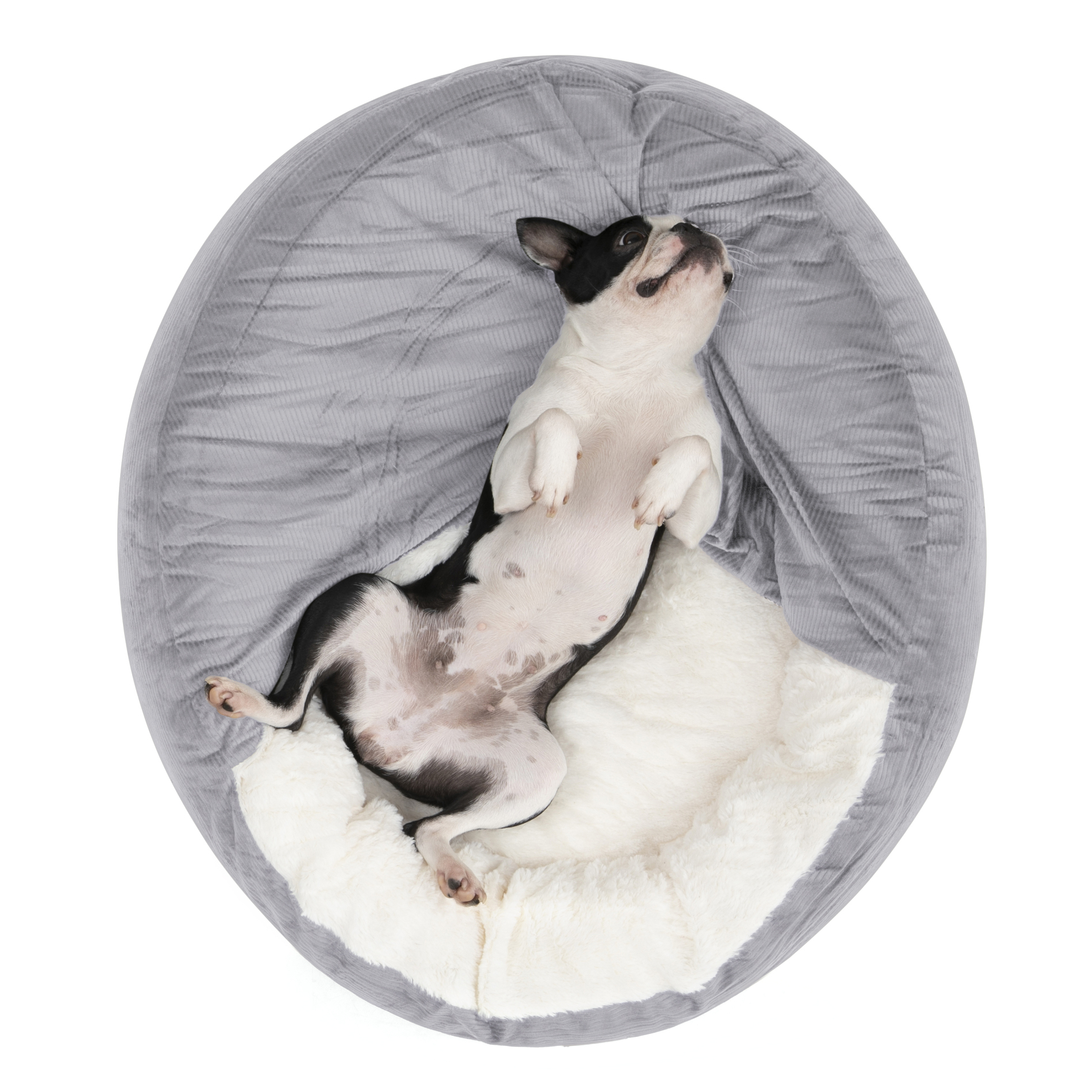 Charlie's Snookie Corncob/Corduroy Hooded Dog Bed Pet Warmer Bed Bolster Nest - Picture 46 of 99