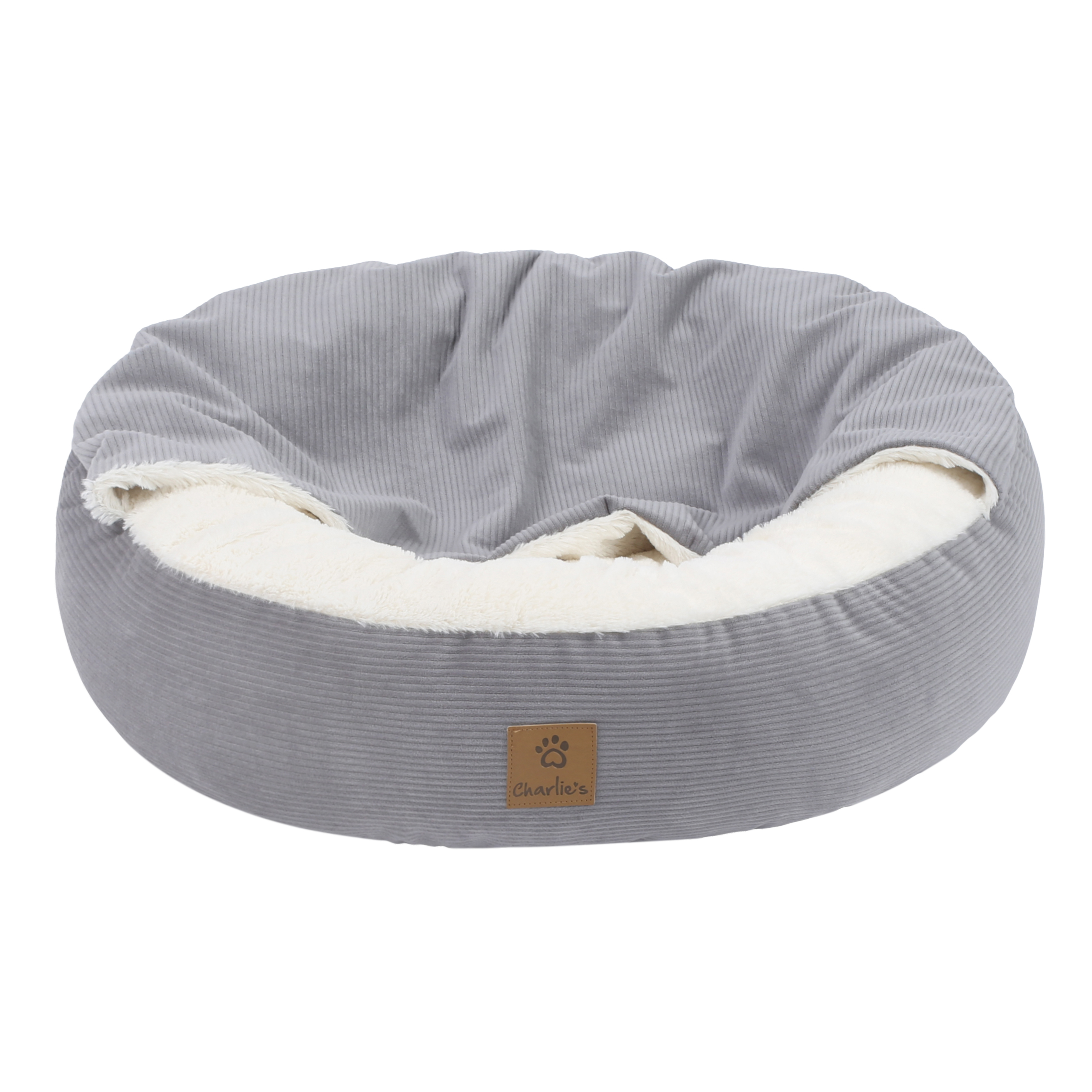 Charlie's Snookie Corncob/Corduroy Hooded Dog Bed Pet Warmer Bed Bolster Nest - Picture 48 of 99
