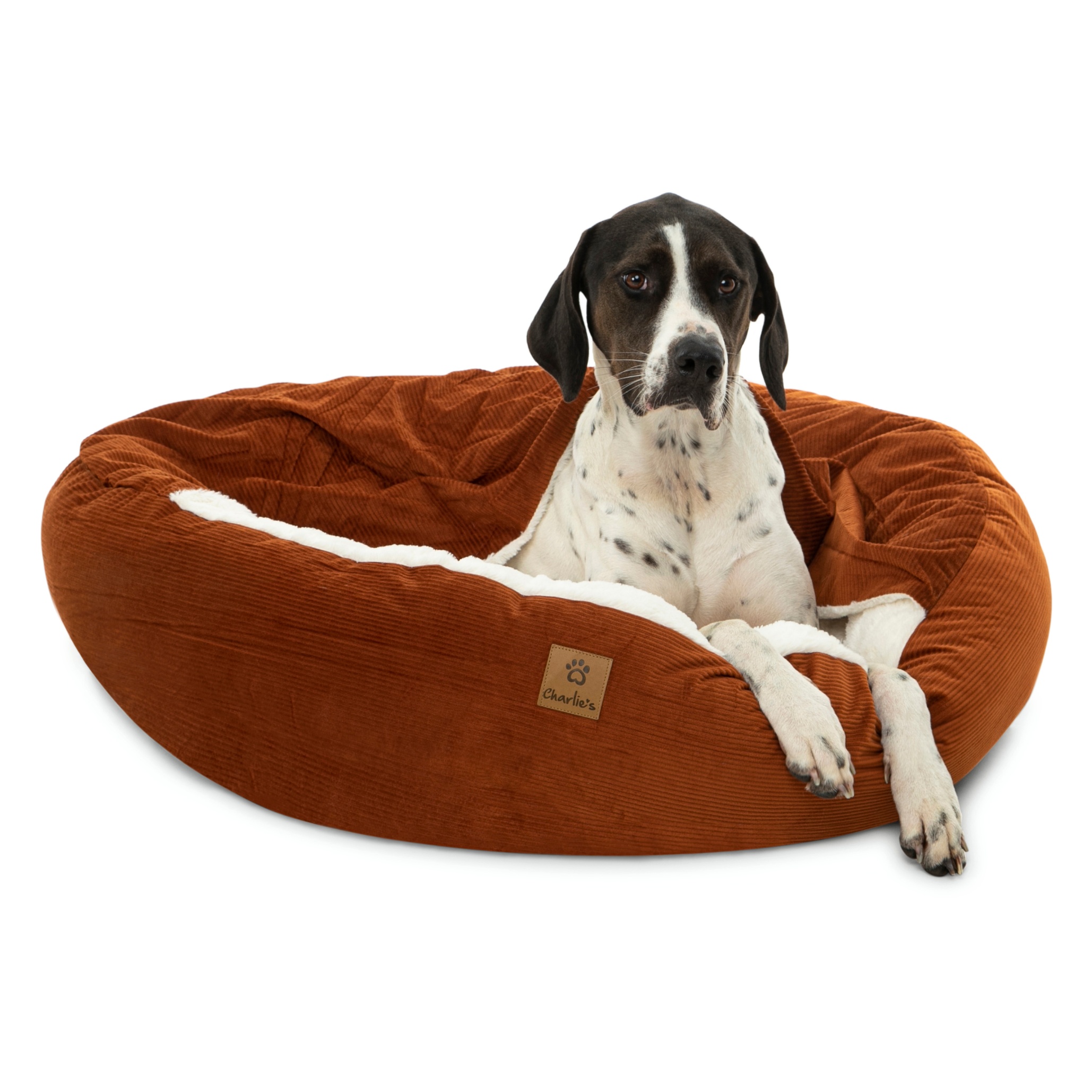 Charlie's Snookie Corncob/Corduroy Hooded Dog Bed Pet Warmer Bed Bolster Nest - Picture 93 of 99