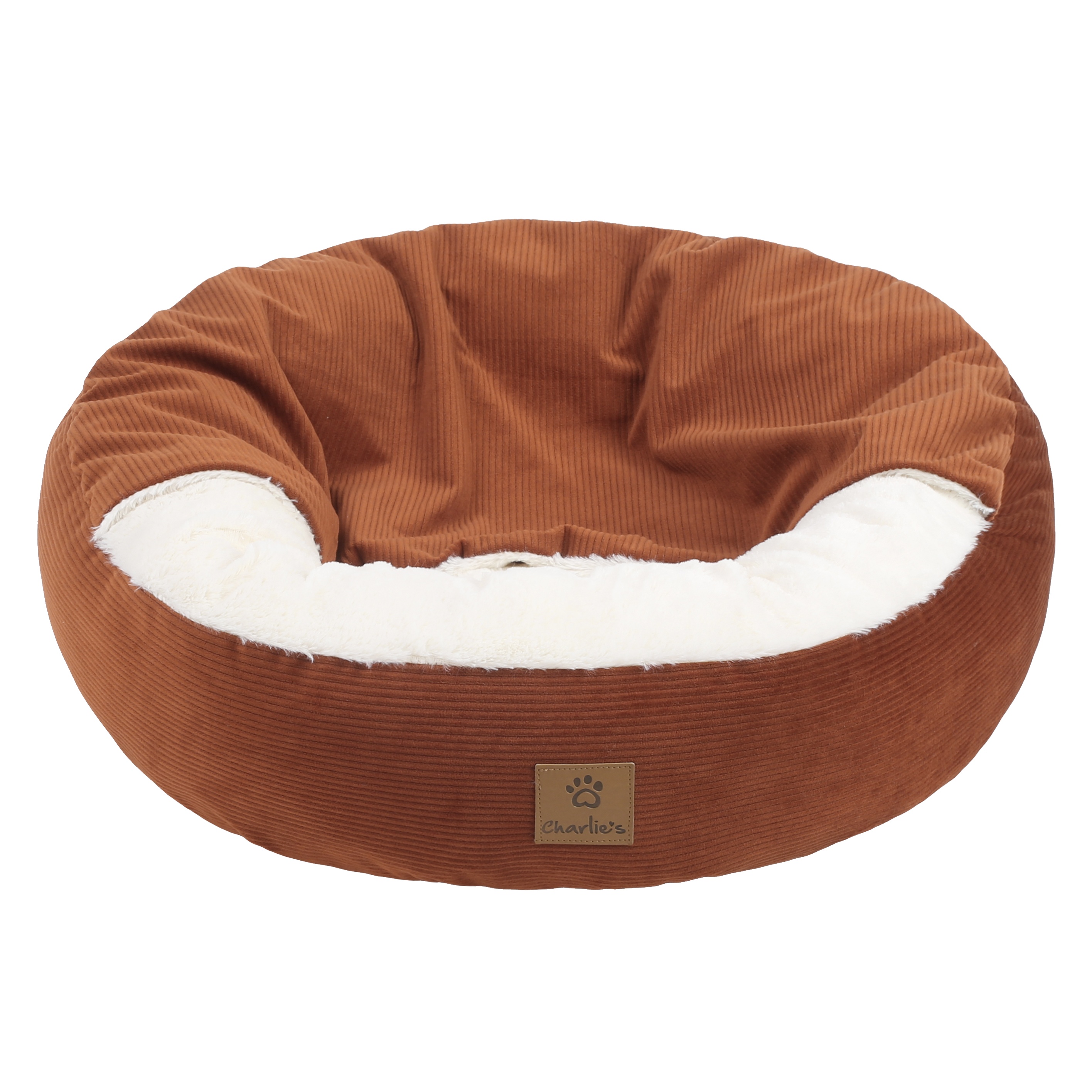 Charlie's Snookie Corncob/Corduroy Hooded Dog Bed Pet Warmer Bed Bolster Nest - Picture 94 of 99