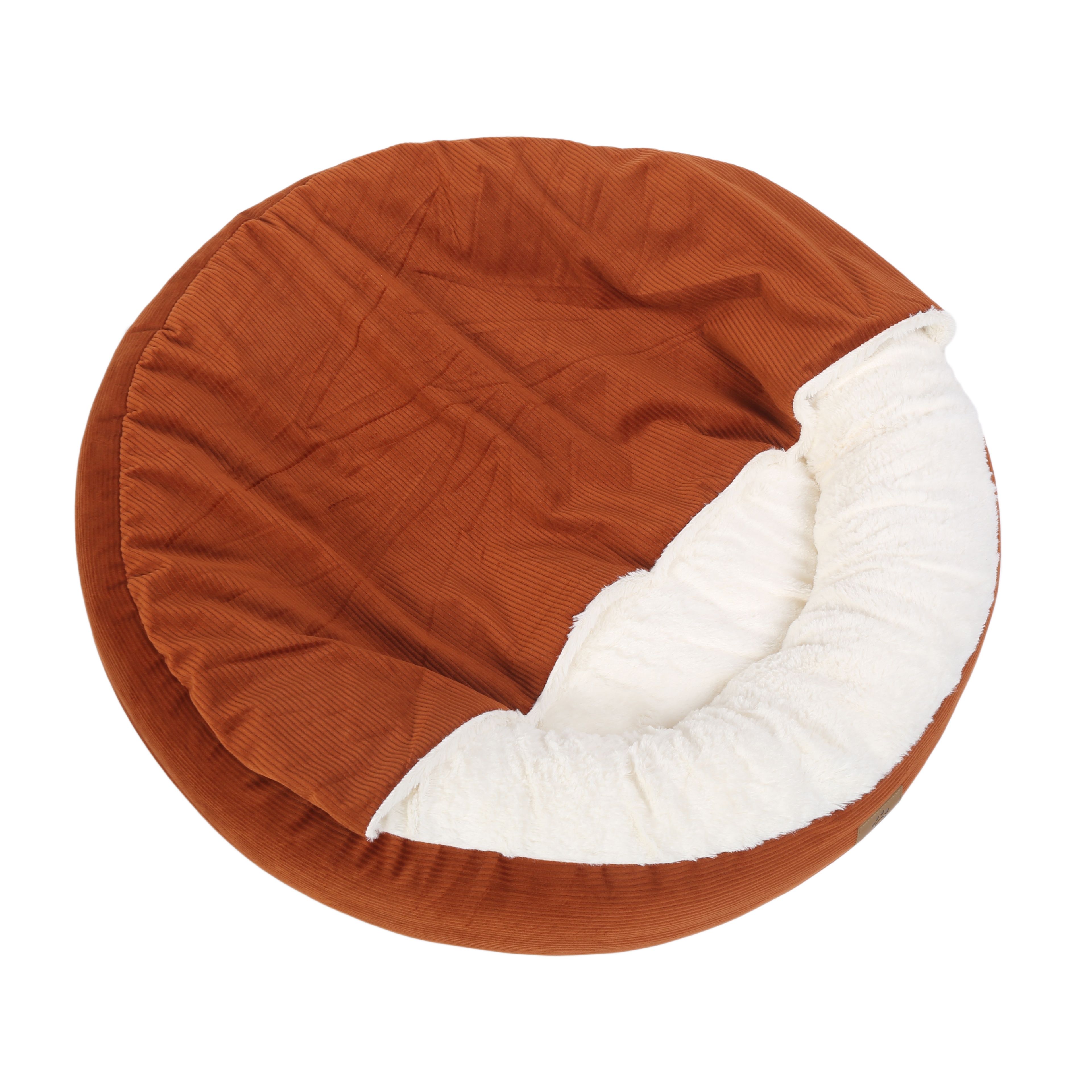 Charlie's Snookie Corncob/Corduroy Hooded Dog Bed Pet Warmer Bed Bolster Nest - Picture 95 of 99