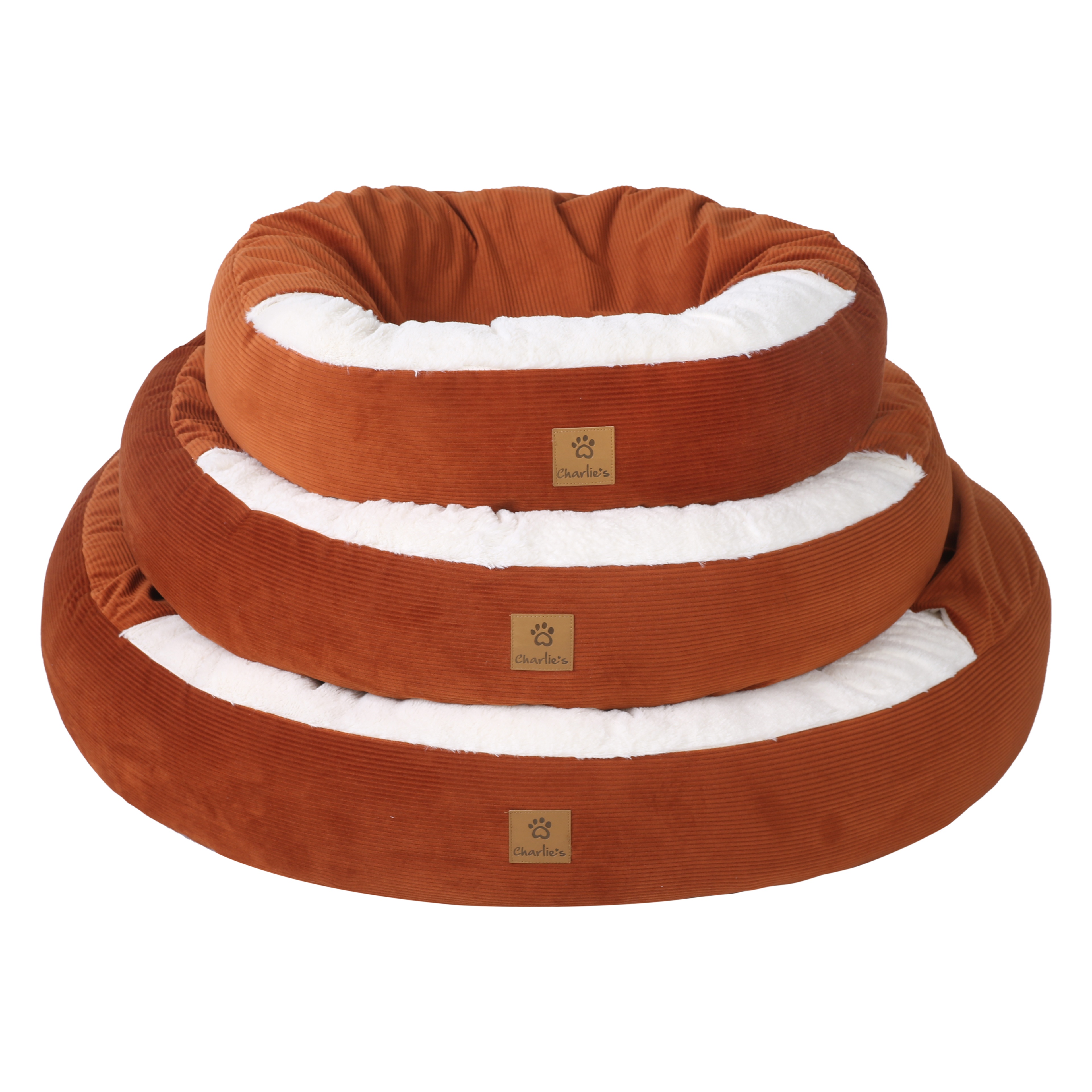 Charlie's Snookie Corncob/Corduroy Hooded Dog Bed Pet Warmer Bed Bolster Nest - Picture 98 of 99