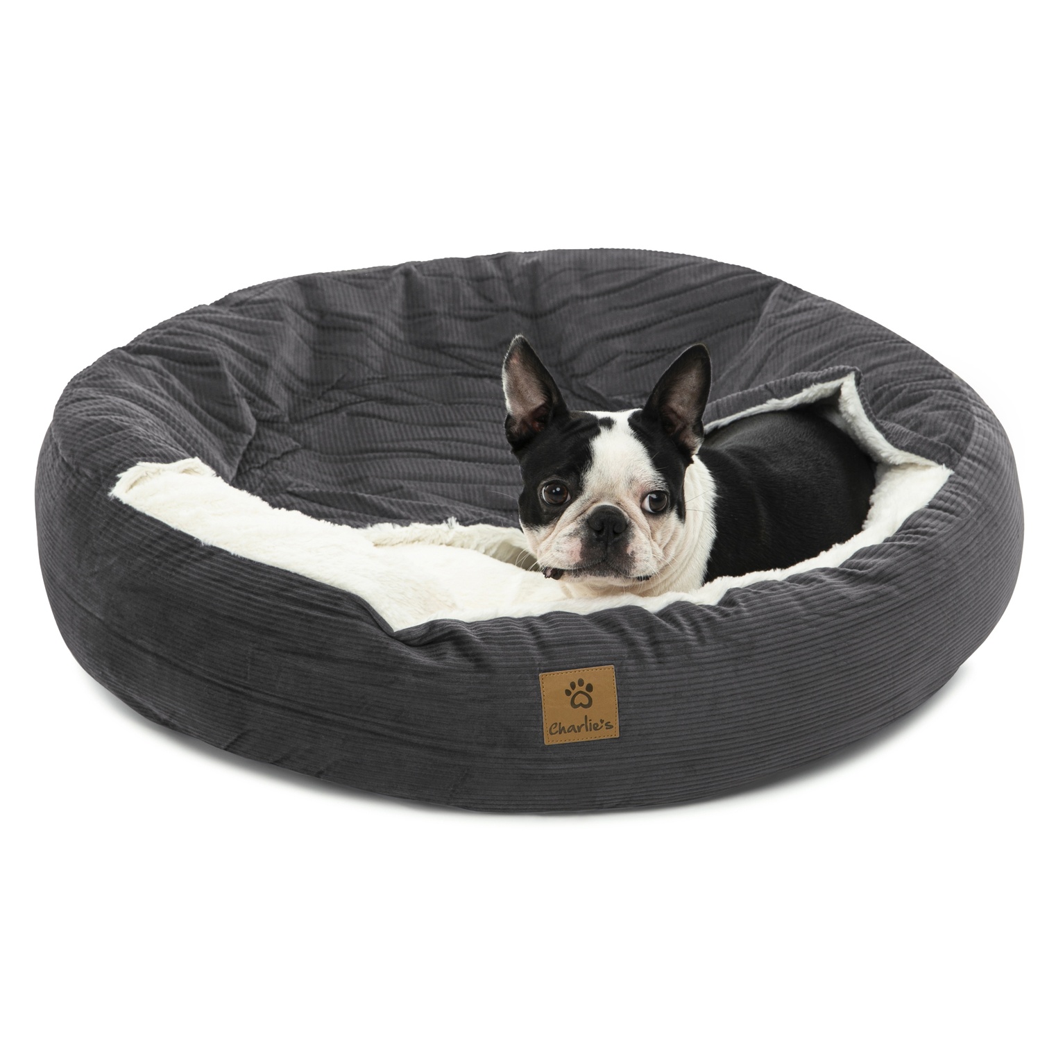 Charlie's Snookie Corncob/Corduroy Hooded Dog Bed Pet Warmer Bed Bolster Nest - Picture 18 of 99