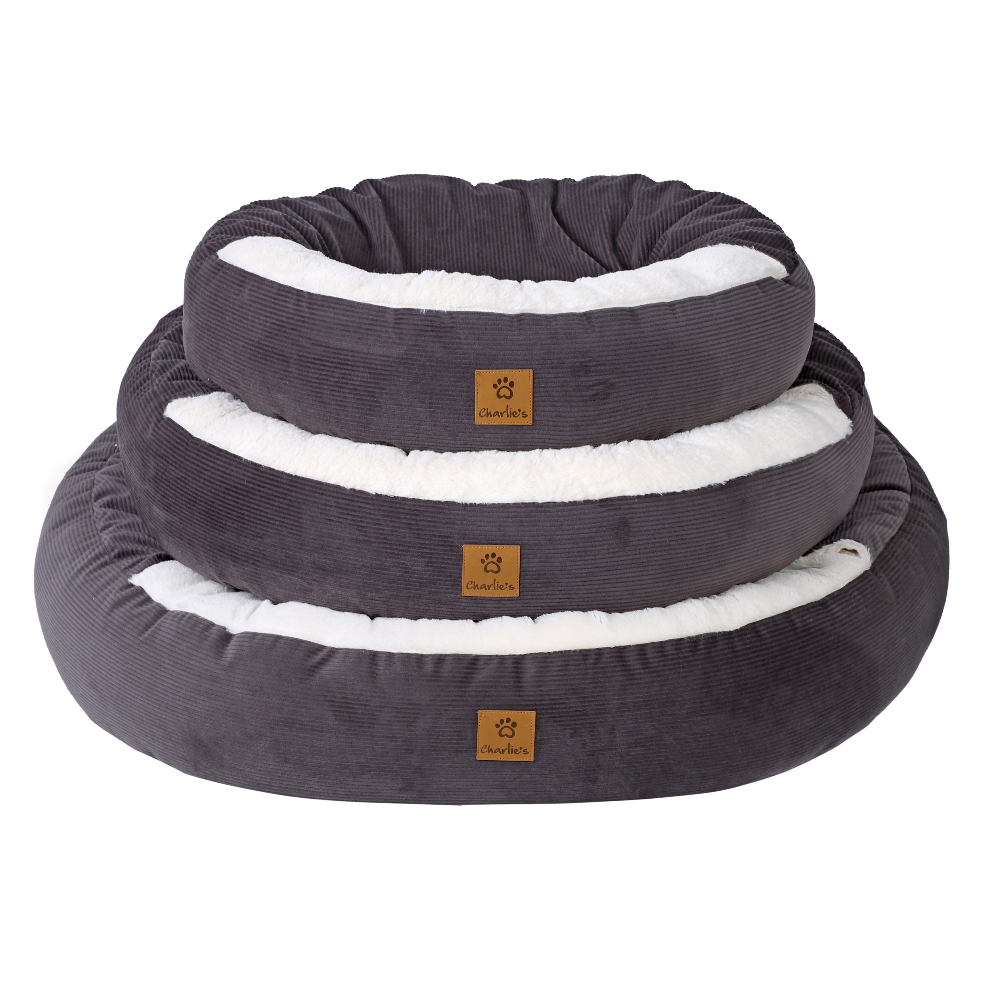 Charlie's Snookie Corncob/Corduroy Hooded Dog Bed Pet Warmer Bed Bolster Nest - Picture 25 of 99