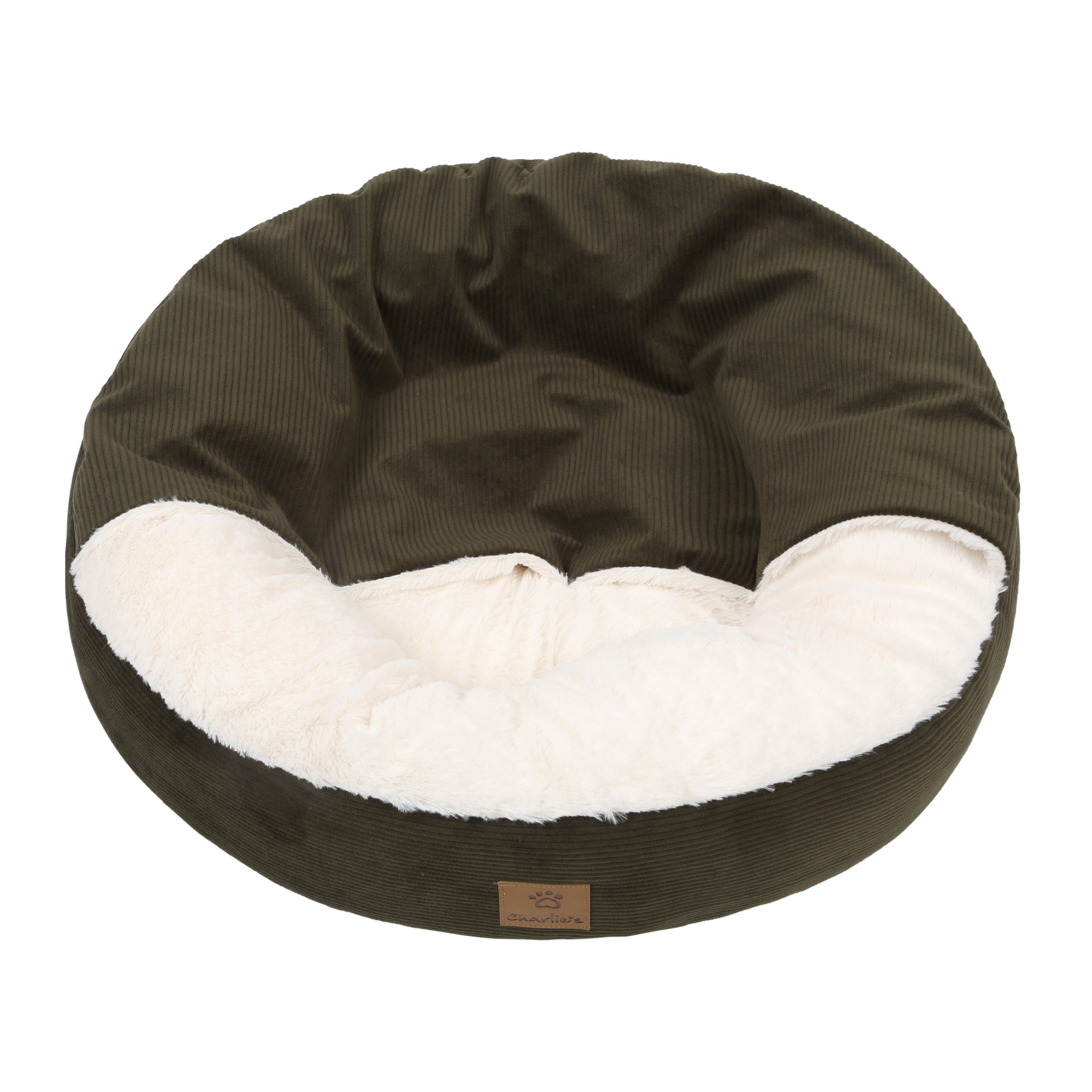 Charlie's Snookie Corncob/Corduroy Hooded Dog Bed Pet Warmer Bed Bolster Nest - Picture 66 of 99
