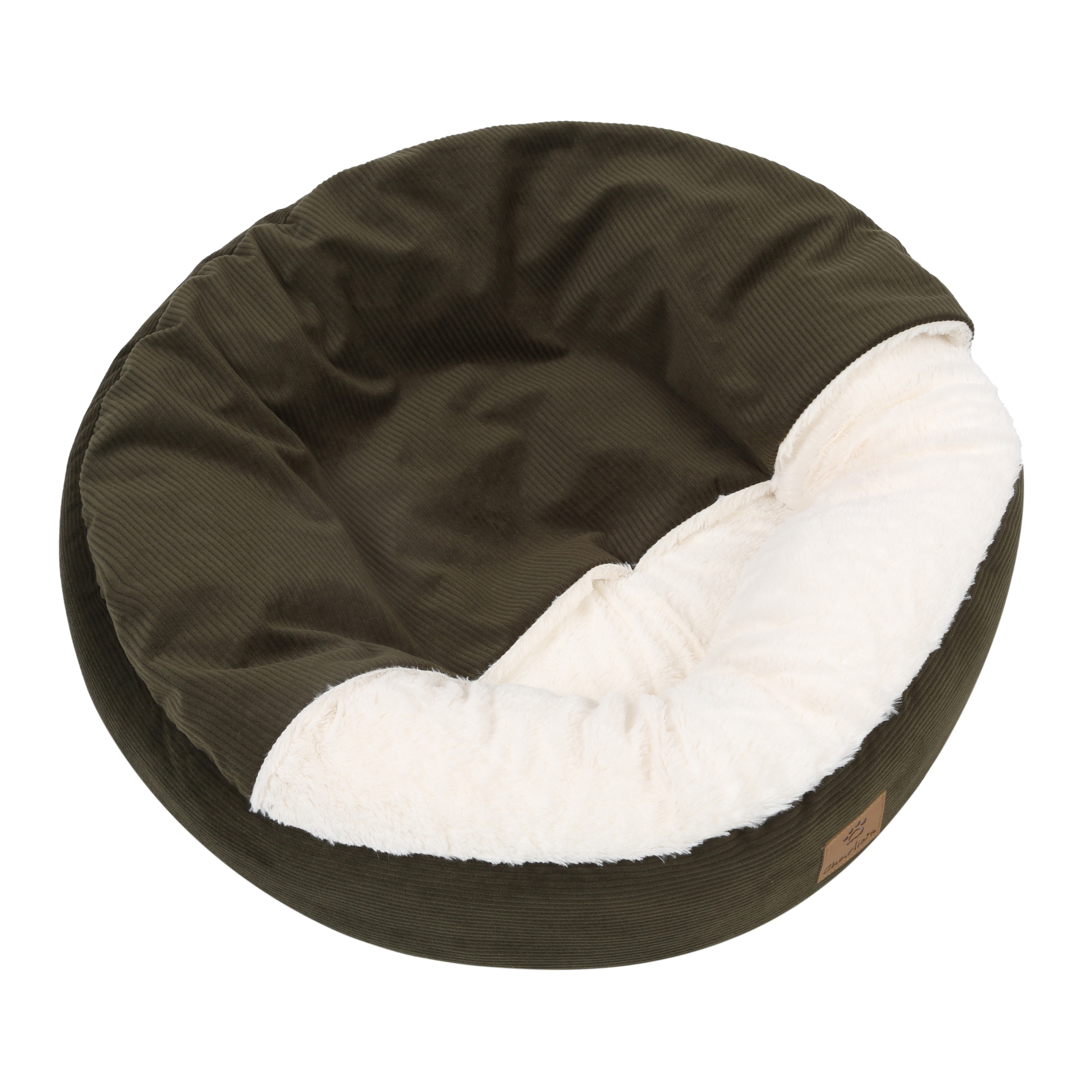 Charlie's Snookie Corncob/Corduroy Hooded Dog Bed Pet Warmer Bed Bolster Nest - Picture 68 of 99