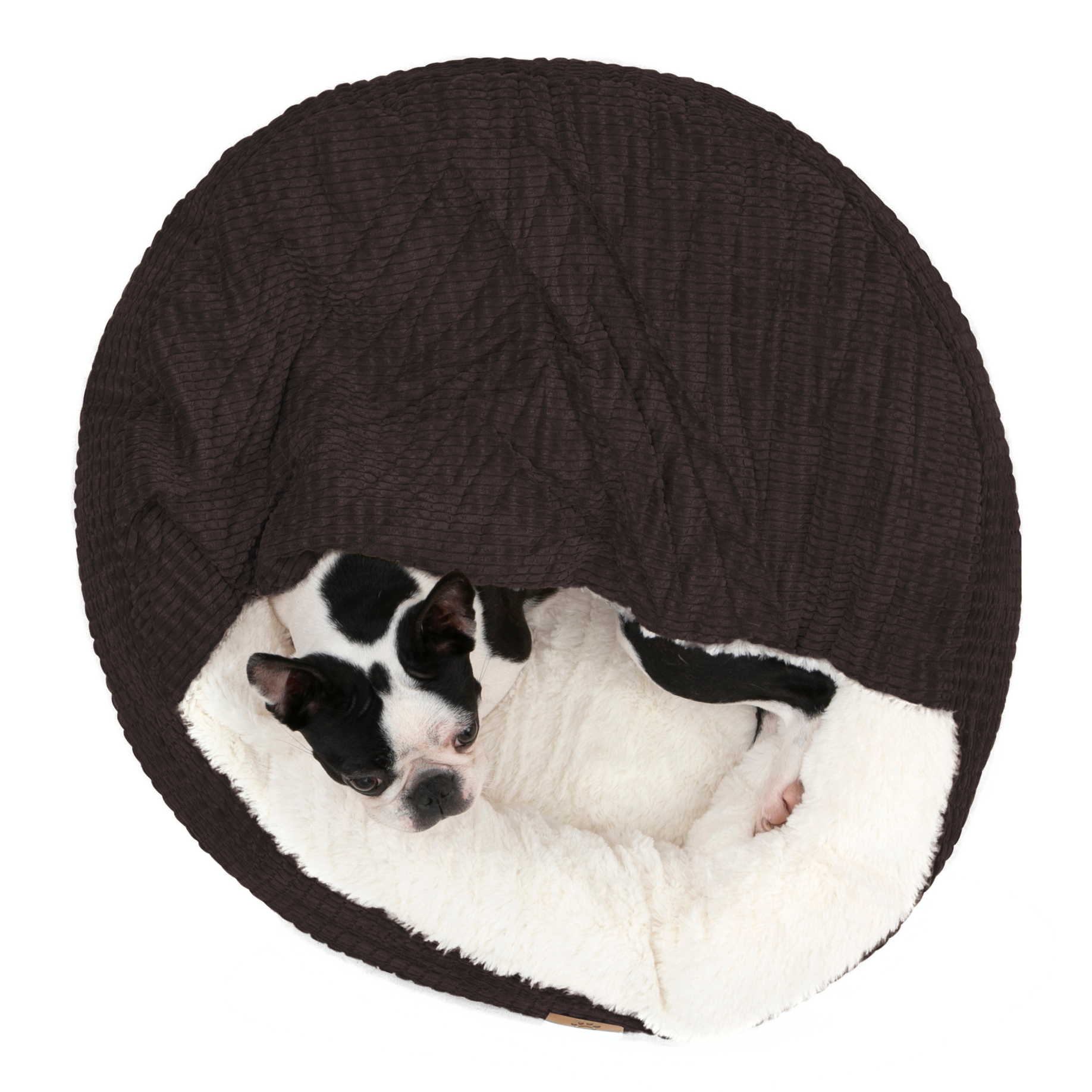 Charlie's Snookie Corncob/Corduroy Hooded Dog Bed Pet Warmer Bed Bolster Nest - Picture 56 of 99