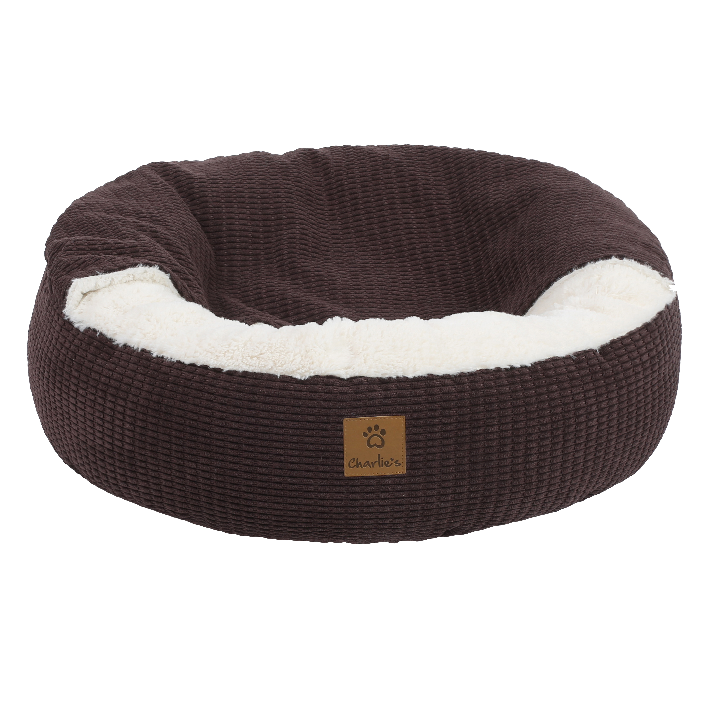 Charlie's Snookie Corncob/Corduroy Hooded Dog Bed Pet Warmer Bed Bolster Nest - Picture 57 of 99