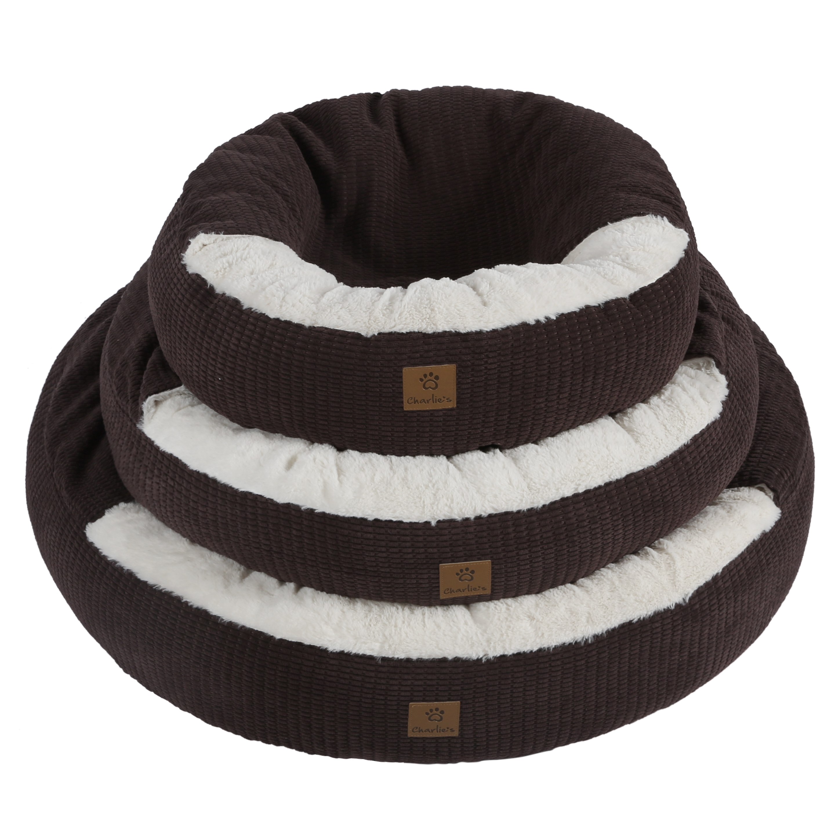 Charlie's Snookie Corncob/Corduroy Hooded Dog Bed Pet Warmer Bed Bolster Nest - Picture 61 of 99